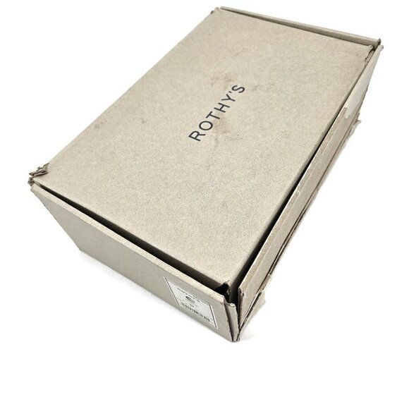 New Rothy's High Tops Mens 9 Hudson Rothys Shoes Off White Navy Blue - Picture 8 of 9